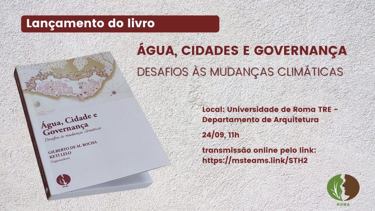 Lançamento do Livro “Água, Cidade e Governança: desafios às mudanças climáticas” em Roma